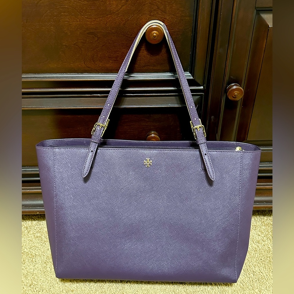 Tory Burch Tote Handbag Purple